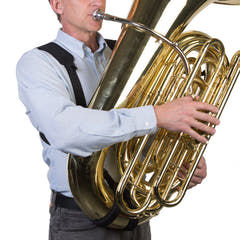 Neotech Tuba Harness junior, svart bärsele, 45,7 till 55,8 cm