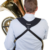 Neotech Tuba Harness standard, svart bärsele, 55,8 till 68,6 cm