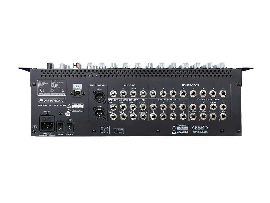OMNITRONIC LMC-2642FX USB-mixer