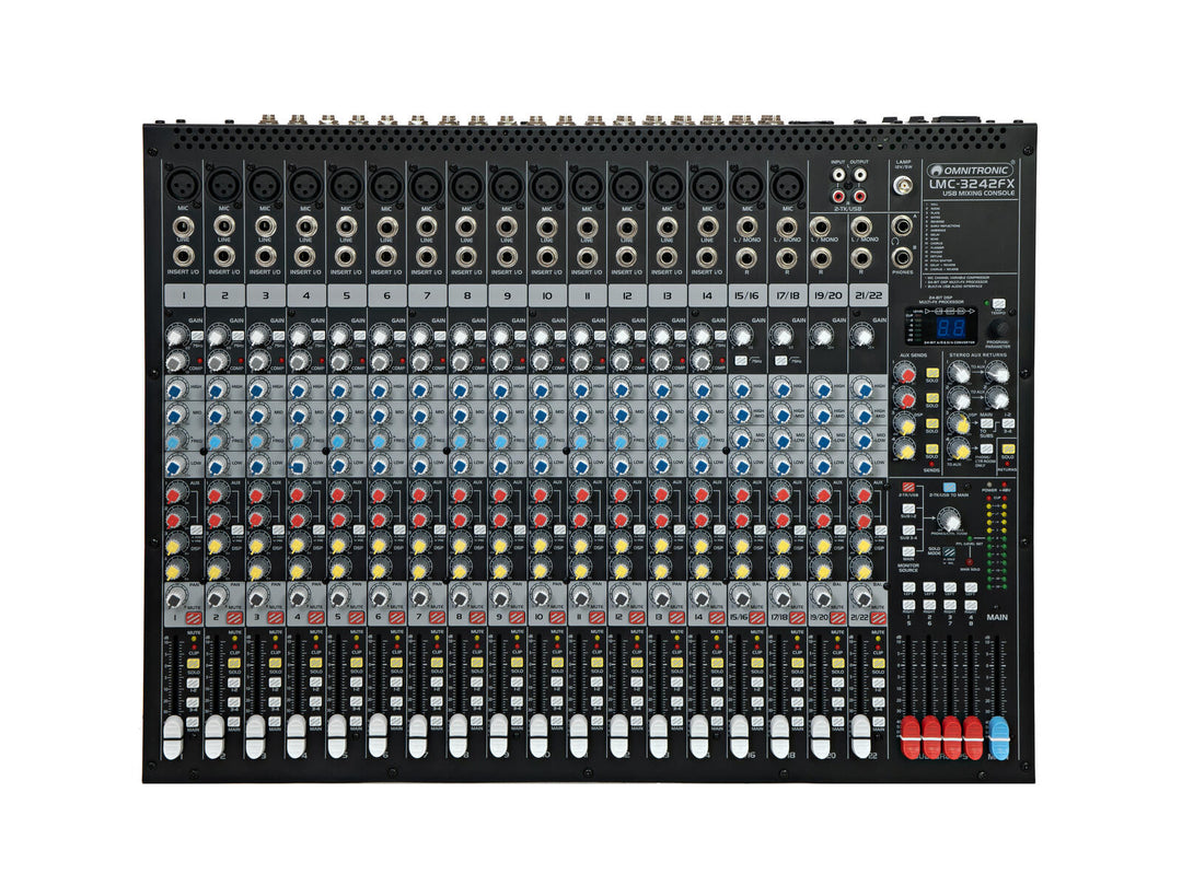 OMNITRONIC LMC-3242FX USB Mixerbord