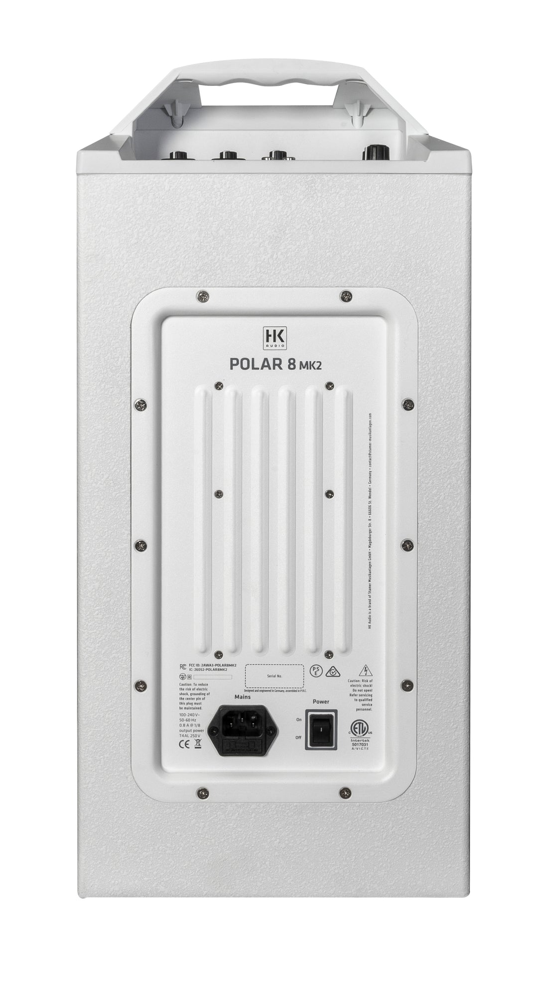 HK Audio POLAR 8 MK2 White Aktivt kolumn-PA-system 1200 W med Bluetooth