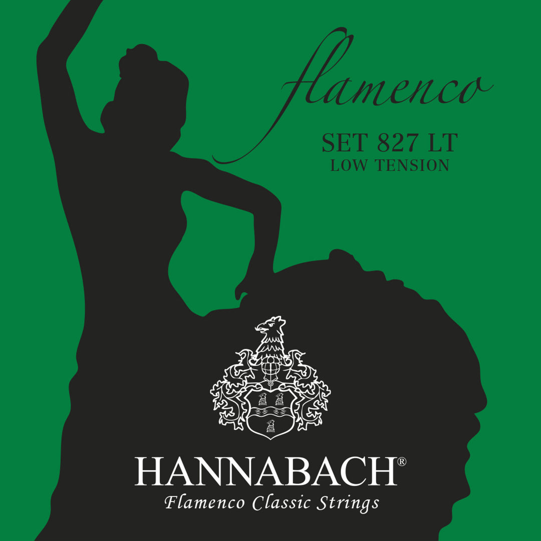 Hannabach strängar för klassisk Gitarrer Serie 827 Låg spänning Flamenco - Set låg (827LT)