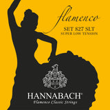 Hannabach strängar för klassisk Gitarrer Serie 827 Superlåg spänning Flamenco - Set superlåg (827SLT)
