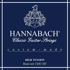 Hannabach strängar för klassisk gitarr Series 728 High Tension Custom Made - 3-pack bassträngar hög (7287HT)