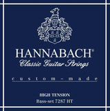 Hannabach strängar för klassisk gitarr Series 728 High Tension Custom Made - 3-pack bassträngar hög (7287HT)
