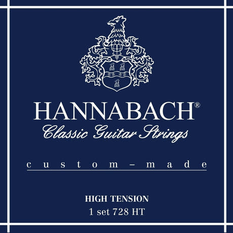 Hannabach strängar för klassisk gitarr serie 728 High Tension Custom Made - Set high tension (728HT)