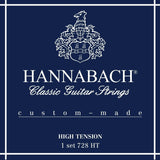 Hannabach strängar för klassisk gitarr serie 728 High Tension Custom Made - Set high tension (728HT)