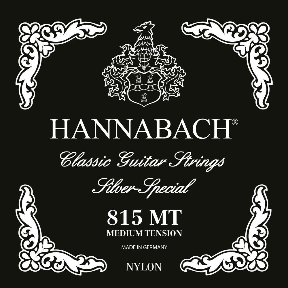 Hannabach 815 diskantset E1, H/B2 och G3, medium spänning
