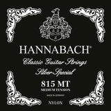 Hannabach strängar för klassiska Gitarrer Serie 815 Medium tension Silver special - Set medium (815MT)