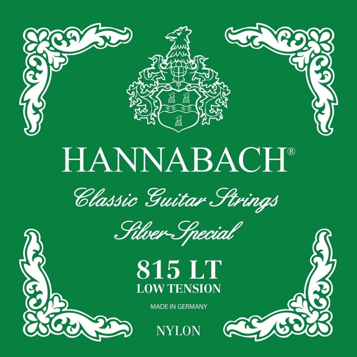 Hannabach strängar för klassiska Gitarrer Serie 815 Low tension Silver special - Set låg (815LT)