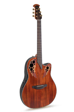 Ovation E-akustisk Gitarrer Celebrity Elite Plus Mid Cutaway - flammig koa (CE44P-FKOA-G)