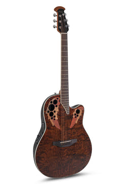 Ovation E-akustisk Gitarrer Celebrity Elite Plus Super Shallow - Dark Tiger Eye (CE48P-TGE-G)
