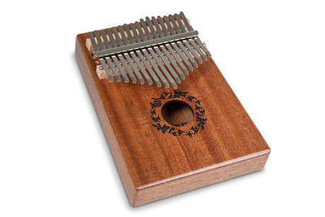GEWA kalimba med 17 tangenter i mahogny, Leaves
