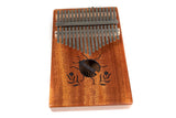 GEWA kalimba med 17 tangenter i mahogny, Beetle