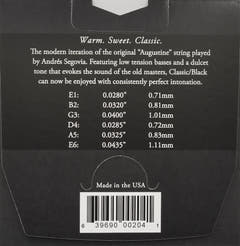 Augustine Classic Black strängset för klassiska gitarrer, normal/låg
