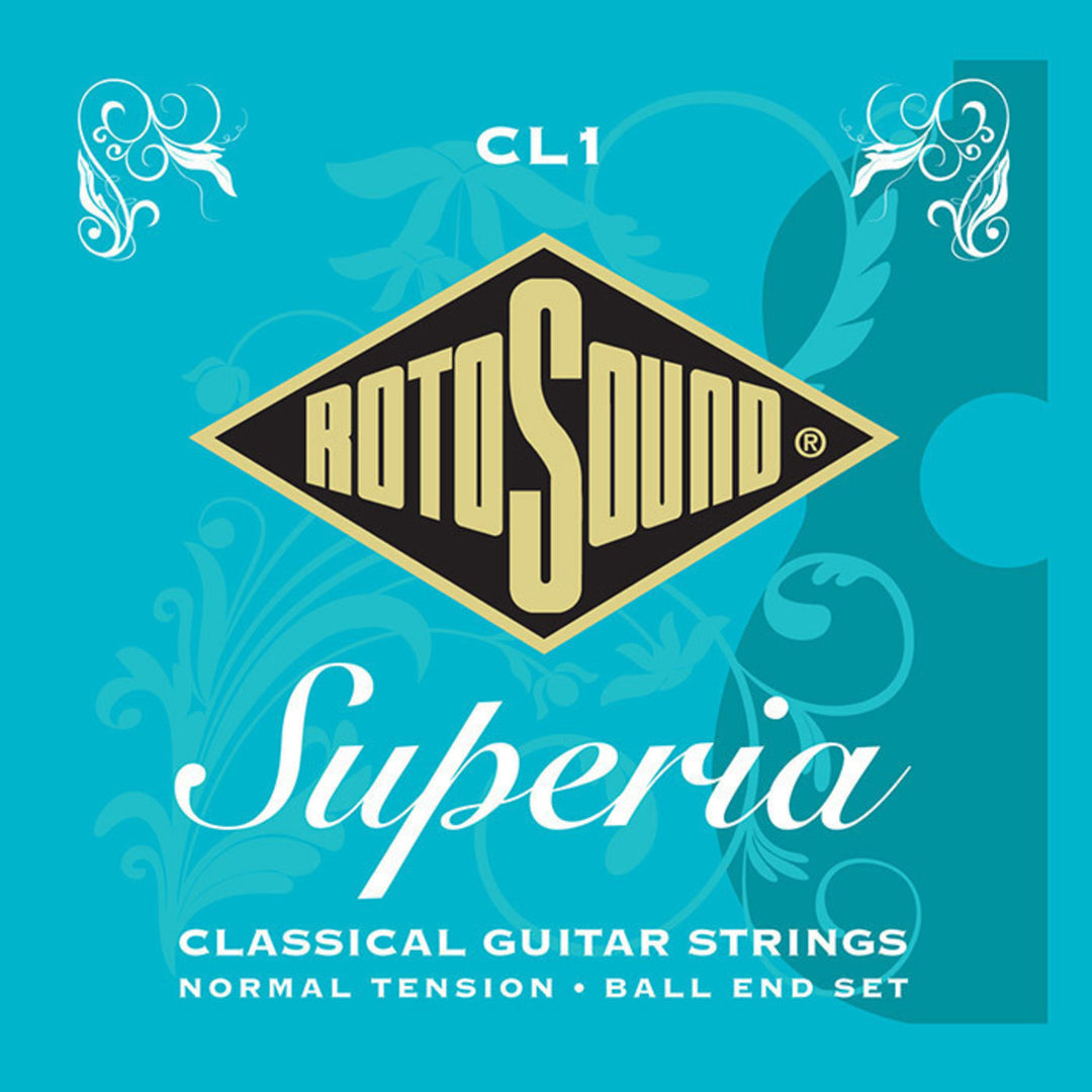Rotosound-strängar för klassisk gitarr Superia CL1 – set CL1 normal ball end (CL1)