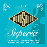 Rotosound-strängar för klassisk gitarr Superia CL1 – set CL1 normal ball end (CL1)