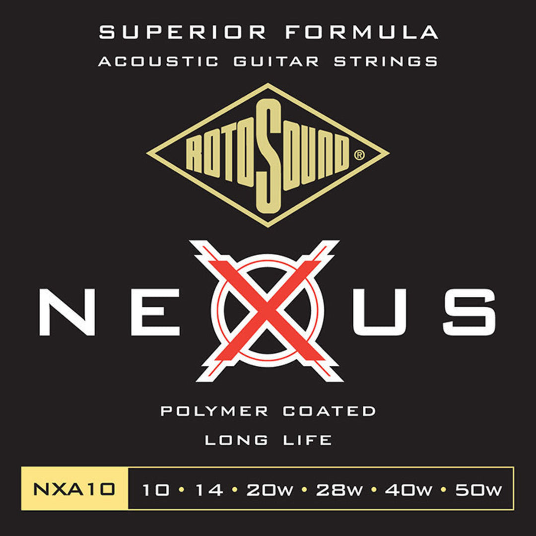 Rotosound strängar för akustisk Gitarrer Nexus Coated - Set Extra Light 10-50 (NXA10)