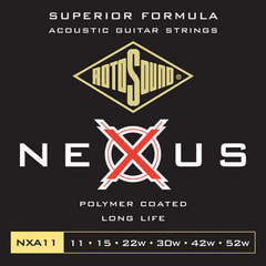 Rotosound strängar för akustisk Gitarrer Nexus Coated - Set Light 11-52 (NXA11)