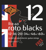 Rotosound Roto Blacks R12-60 elgitarrsträngar 12-60