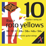 Rotosound Roto Yellows R10-7 strängar till 7-strängad elgitarr 10-56