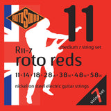 Rotosound Roto Reds R11-7 strängar till 7-strängad elgitarr 11-58