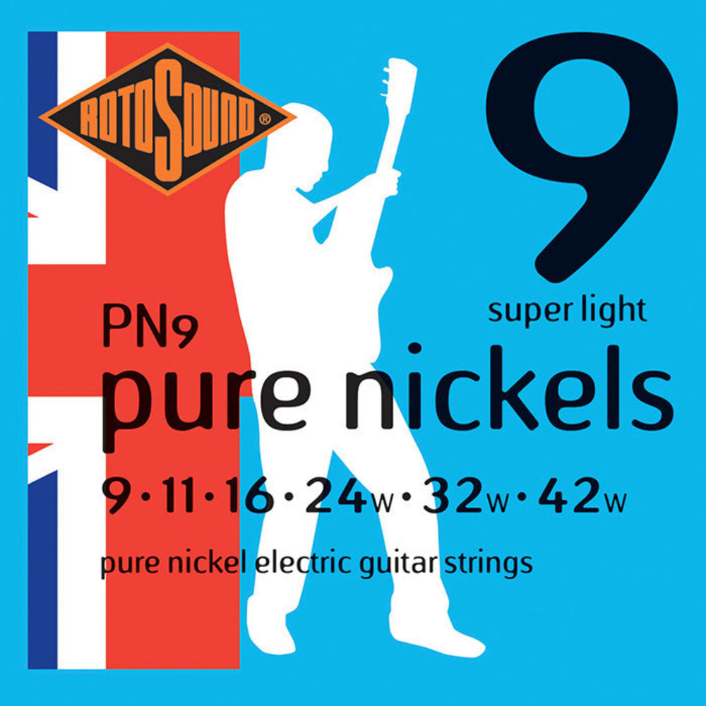 Rotosound Pure Nickels PN9 elgitarrsträngar 9-42