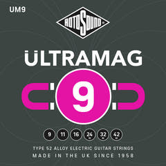 Rotosound Strings for E-guitar Ultramag - Set Super Light 9-42 (UM9)
