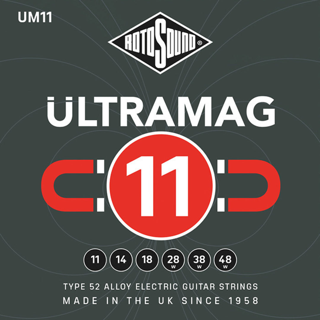 Rotosound strängar för elgitarr Ultramag - set Medium 11-48 (UM11)