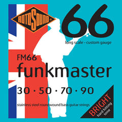 Rotosound elbassträngar Swing Bass 66 - set för 4-strängad FUNKMASTER Custom 30-90 (FM66)