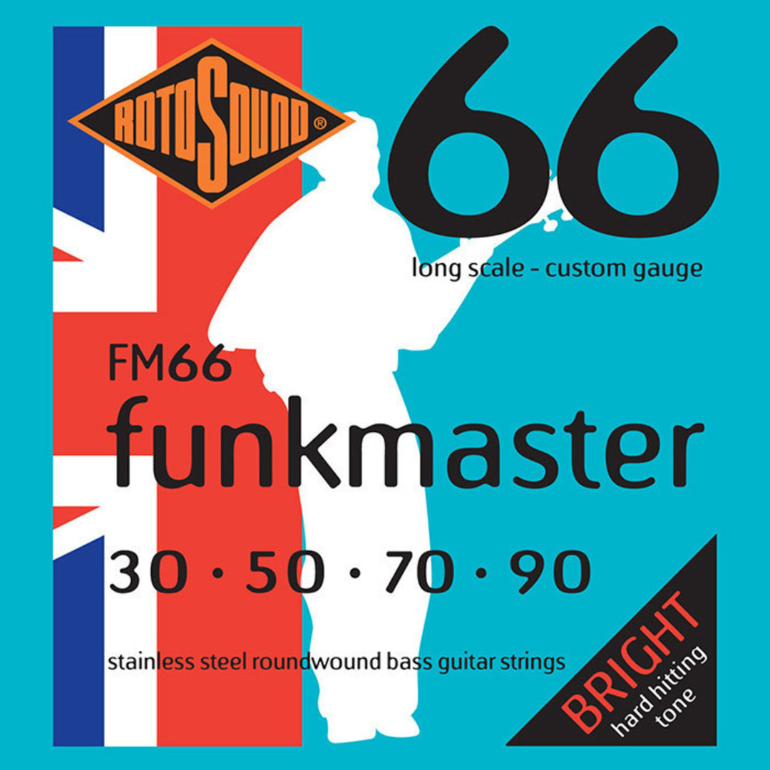 Rotosound elbassträngar Swing Bass 66 - set för 4-strängad FUNKMASTER Custom 30-90 (FM66)