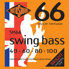 Rotosound elbassträngar Swing Bass 66 - set för 4-strängad Hybrid 40-100 (SM66)
