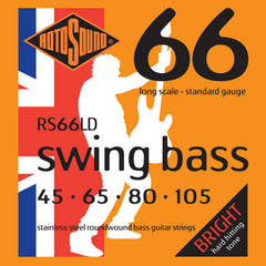 Rotosound elbassträngar Swing Bass 66 - set för 4-strängad Standard 45-105 (RS66LD)