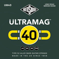 Rotosound elbassträngar Ultramag - set 4-strängar Medium 40-100 (UM40)