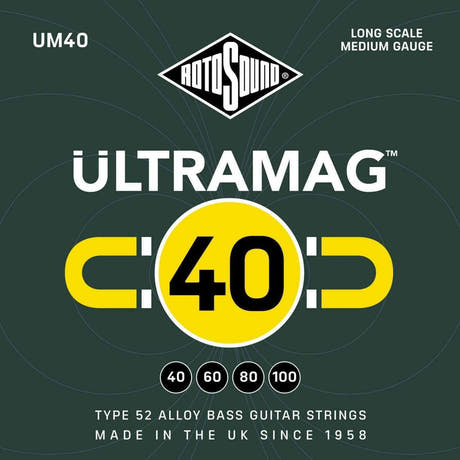 Rotosound elbassträngar Ultramag - set 4-strängar Medium 40-100 (UM40)