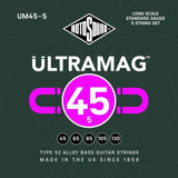 Rotosound E-bassträngar Ultramag - set 5-strängar Standard 45-130 (UM45-5)