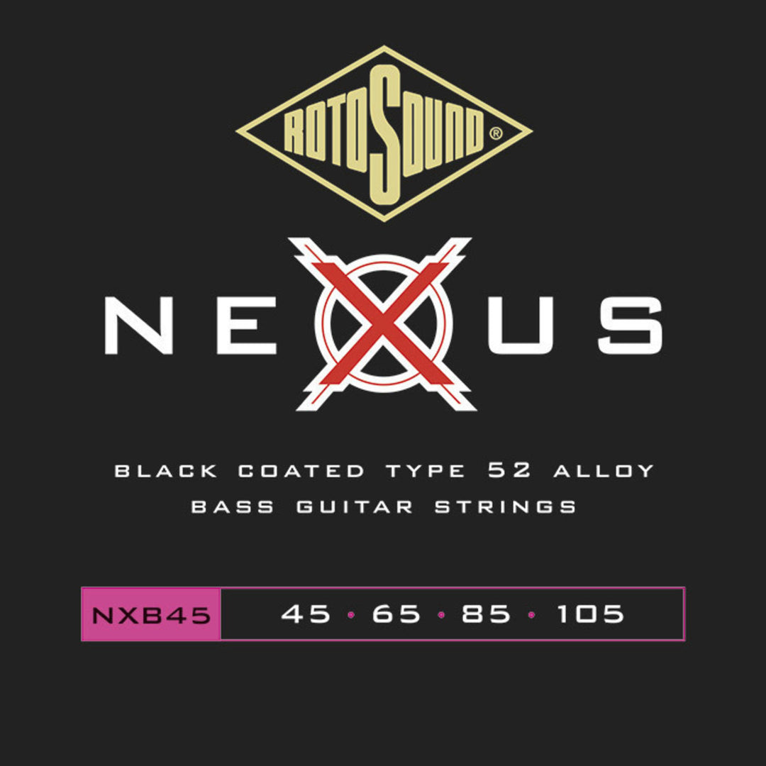 Rotosound elbassträngar Nexus Coated - Set 4-str. Custom 45 65 85 105 (NXB45)