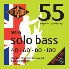 Rotosound E-bassträngar Solo Bass 55 - set 4-strängars Hybrid 40-100 (SM55)