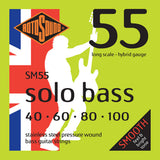 Rotosound E-bassträngar Solo Bass 55 - set 4-strängars Hybrid 40-100 (SM55)
