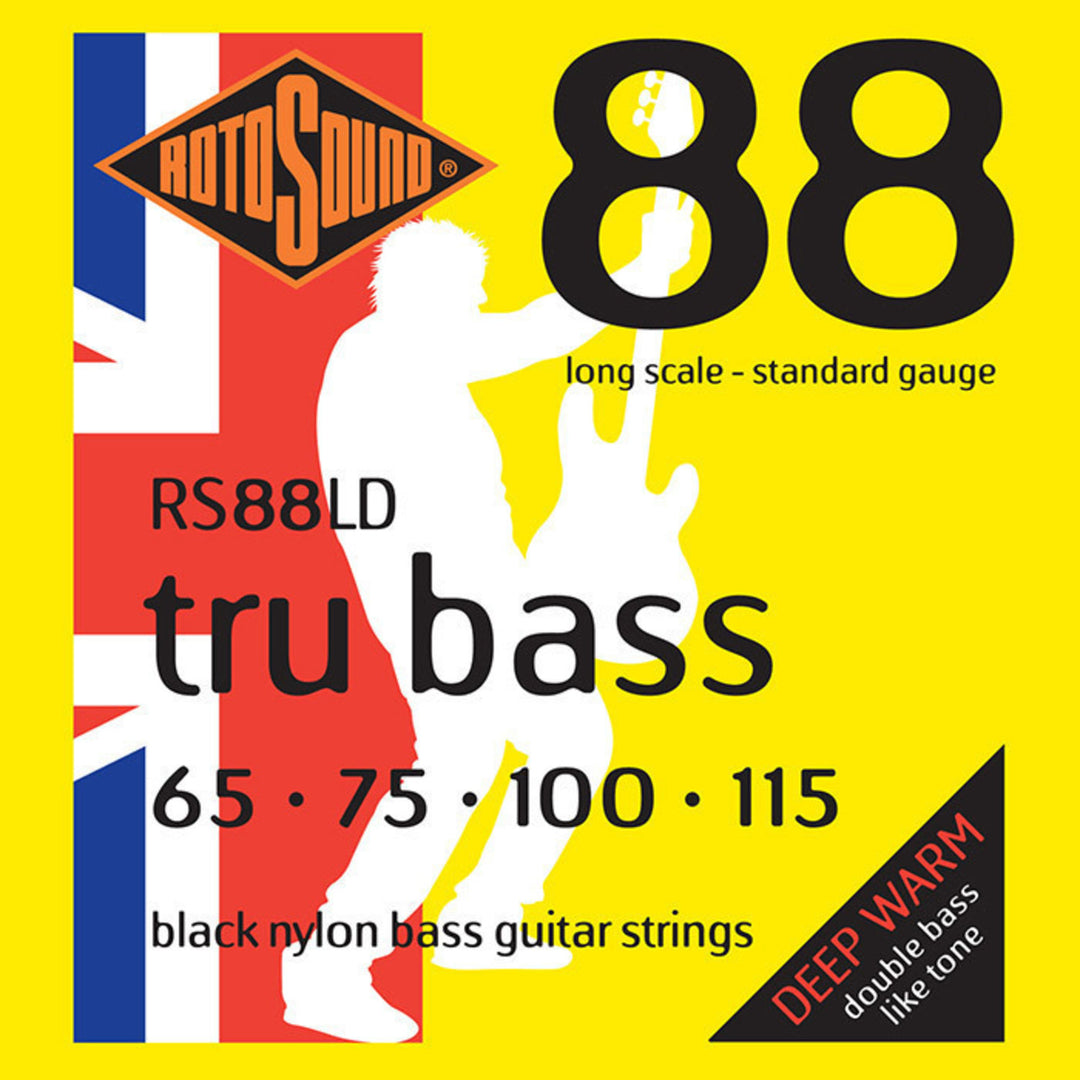 Rotosound elbassträngar Tru Bass 88 - Set 4-strängar medium mensurlängd (32"/810mm) to long mensurlängd (34"/860mm) (RS88LD)