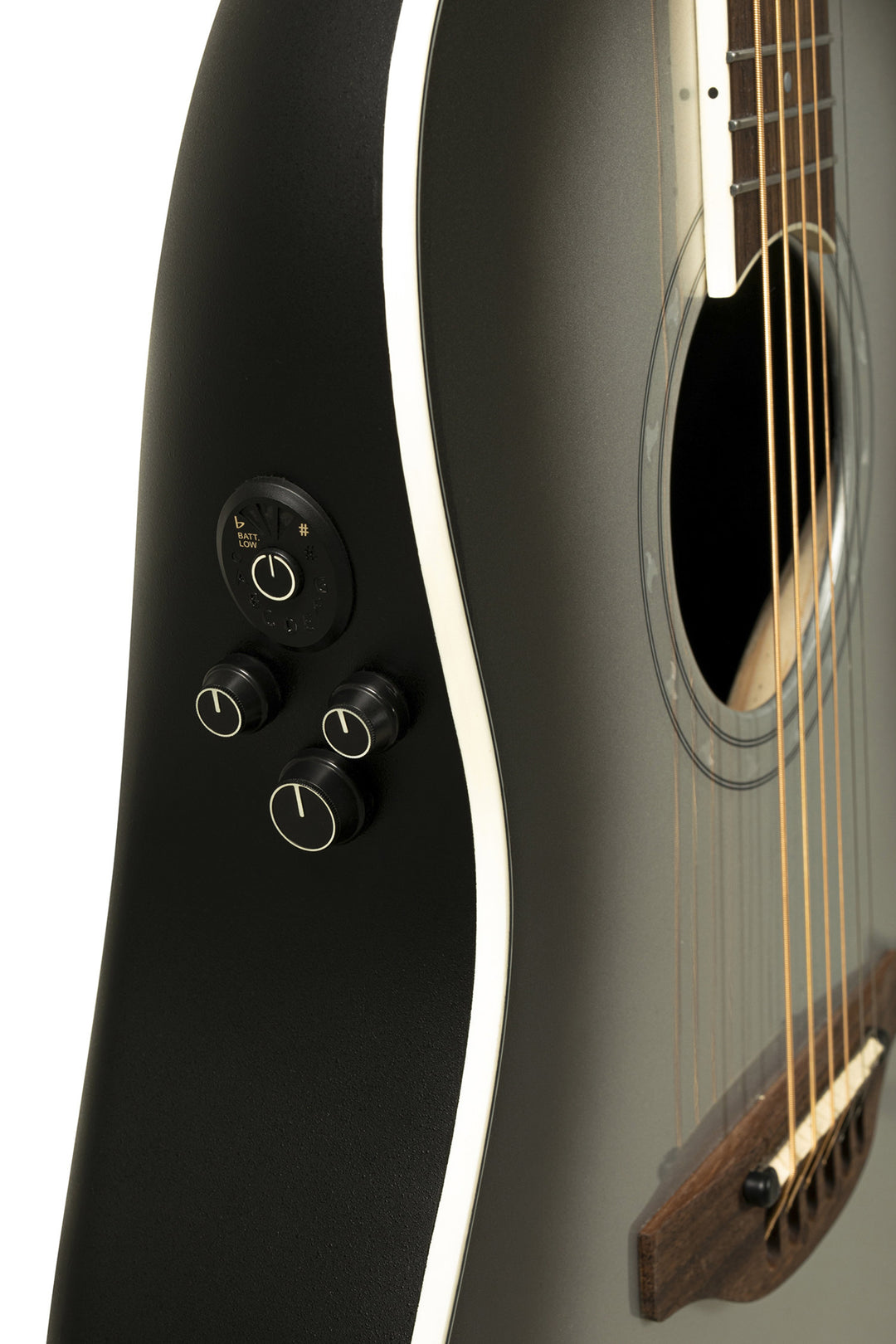 Ovation E-akustisk Gitarrer Pro Series Ultra mellandjup utan cutaway - Silverskugga (1516SSM-G)