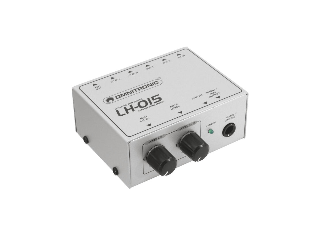 OMNITRONIC LH-015 2-kanals Mic/Line Mixer