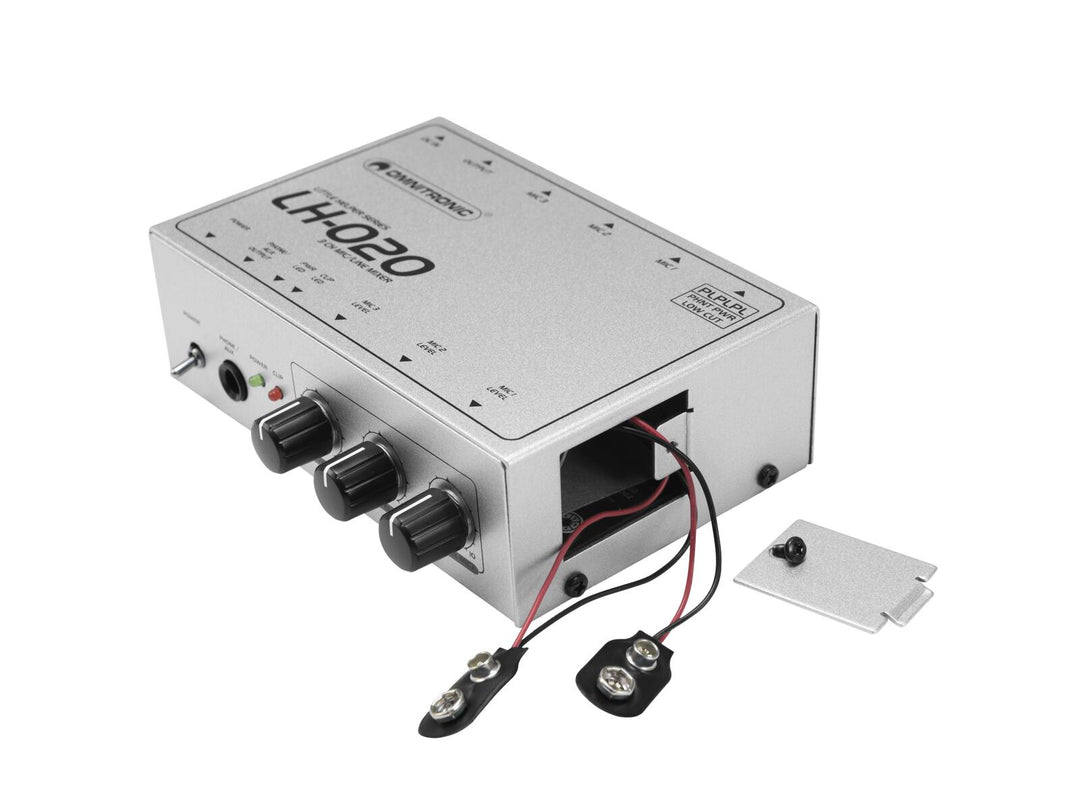 OMNITRONIC LH-020 3-kanals mikrofonmixer