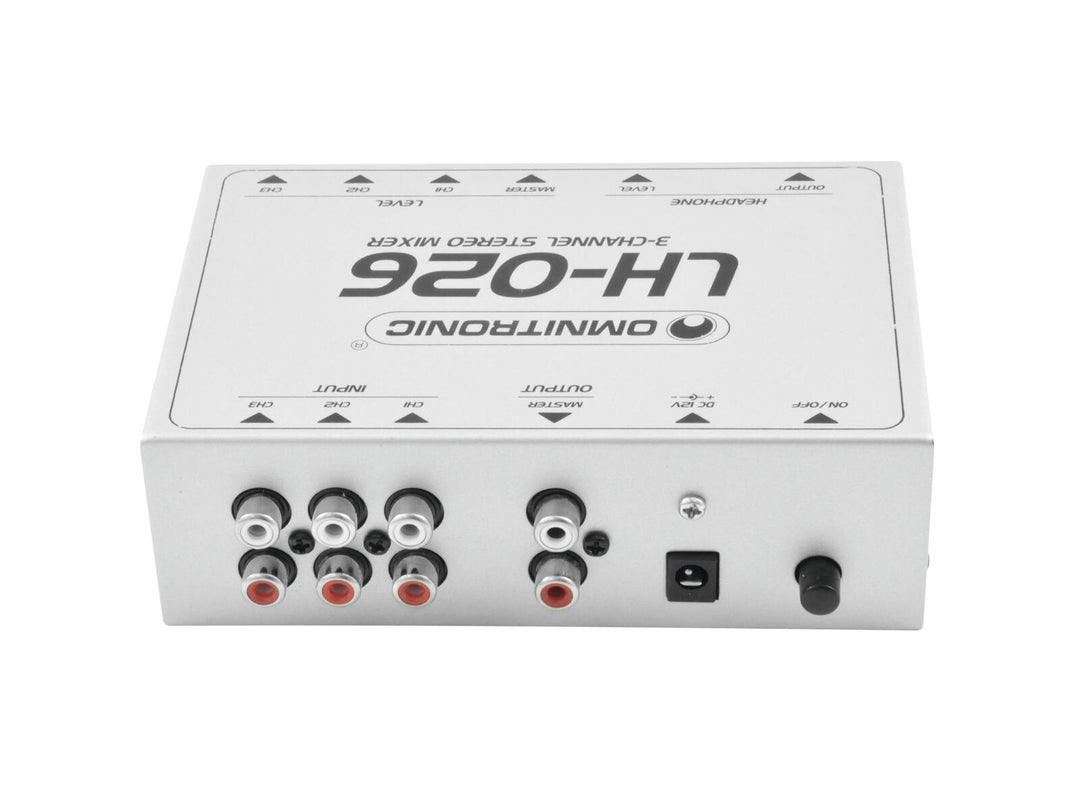 OMNITRONIC LH-026 3-kanals stereomixer