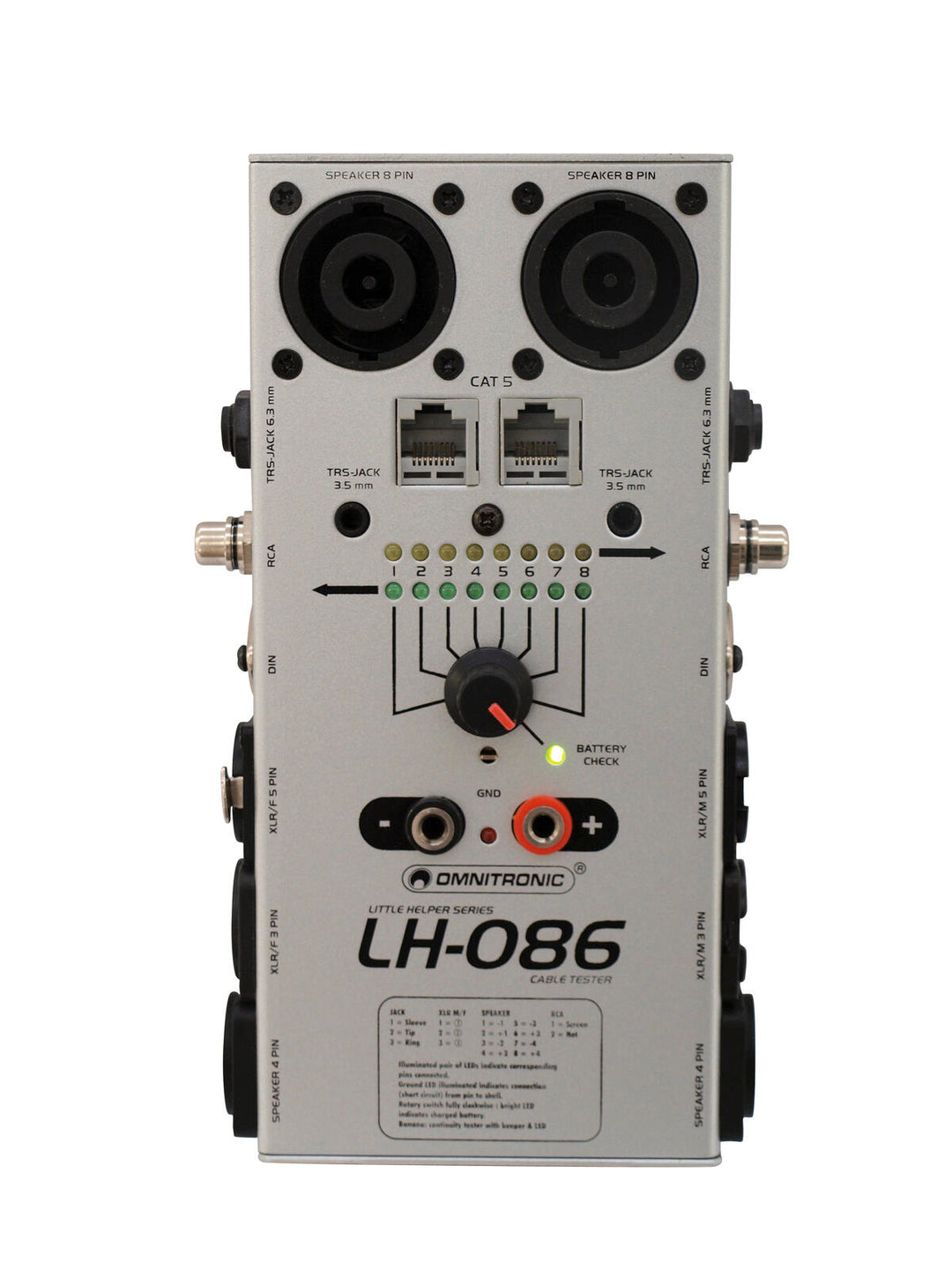 OMNITRONIC LH-086 kabeltestare