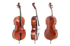 GEWA Ideale cello 4/4, uppsatt med Wittner-stränghållare och väska