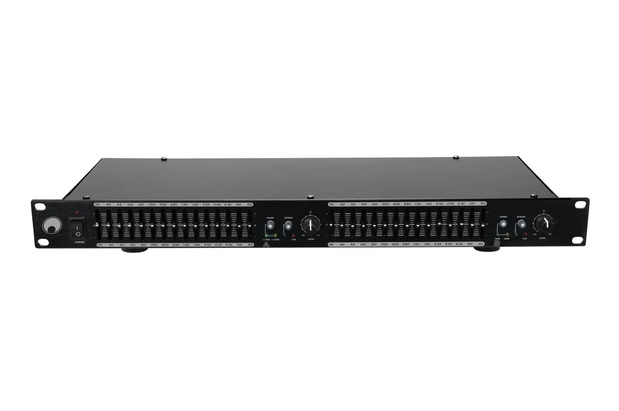 Omnitronic GEQ-2150 2x 15-bands grafisk equalizer