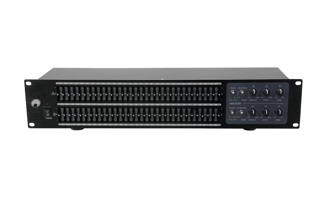 OMNITRONIC GEQ-2310 equalizer 2x31-band