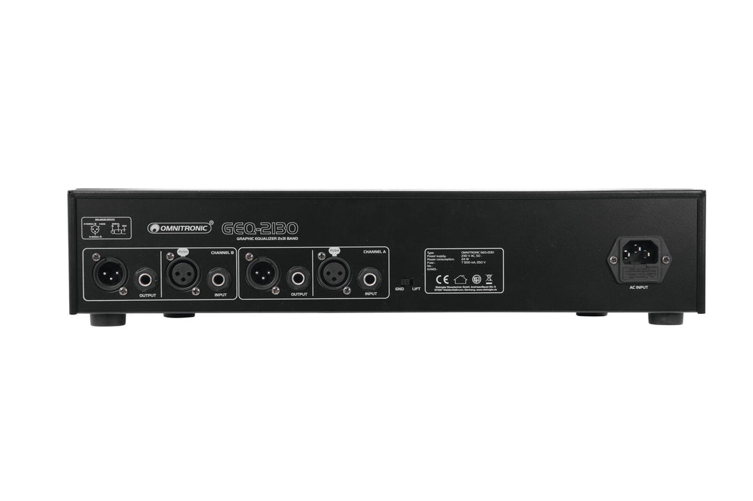 OMNITRONIC GEQ-2310 equalizer 2x31-band