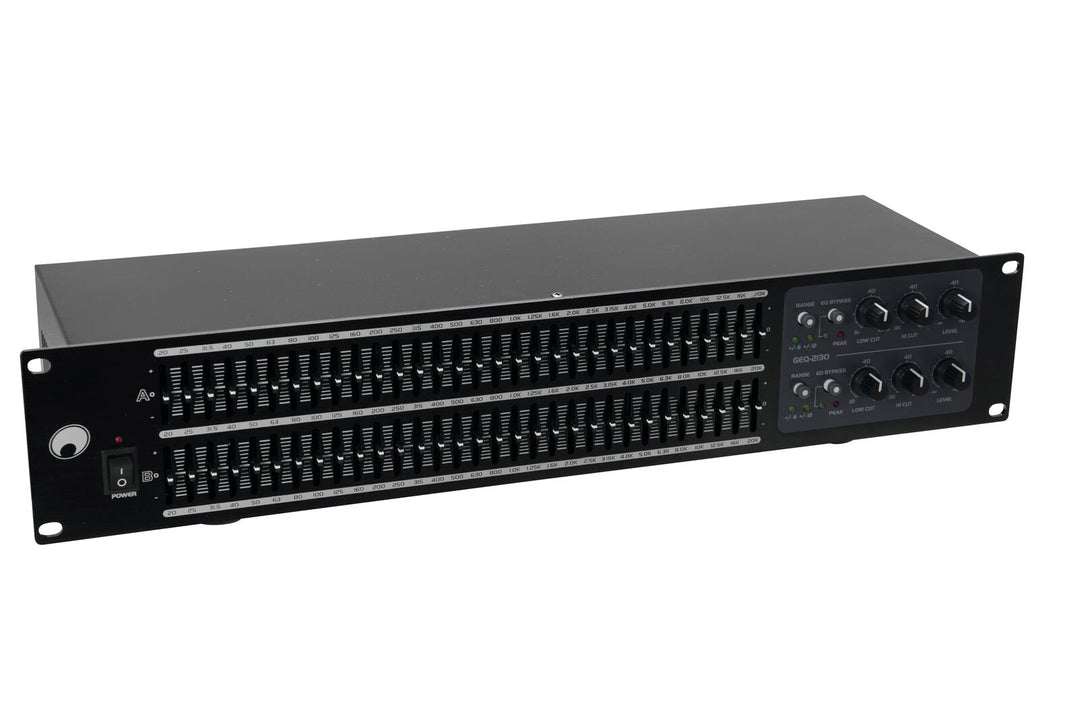 OMNITRONIC GEQ-2310 equalizer 2x31-band